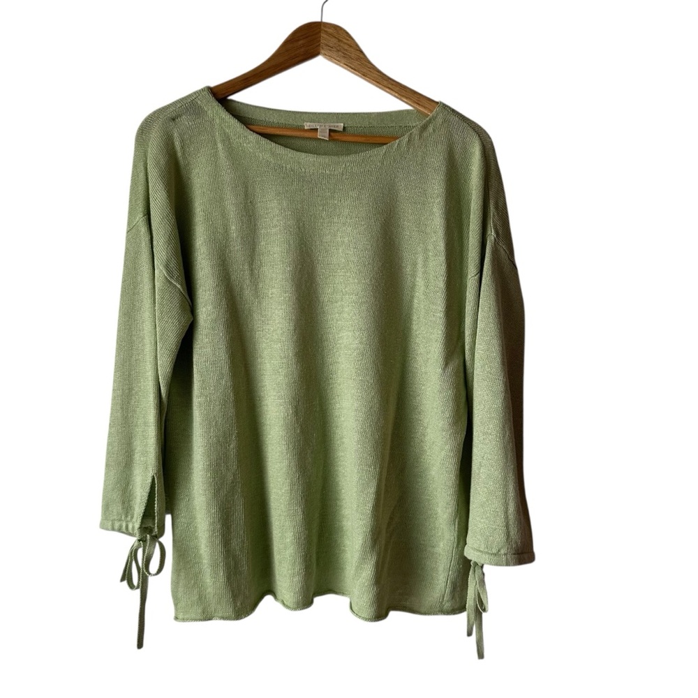 Eileen Fisher Light Green Long Sleeve Top Small